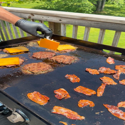 🥓 Bacon Smash Burgers on the Blackstone 🍔 The Juicy Backyard Recipe You Need